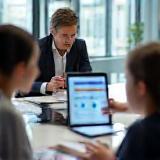 Behavioral assessment meeting in a modern office